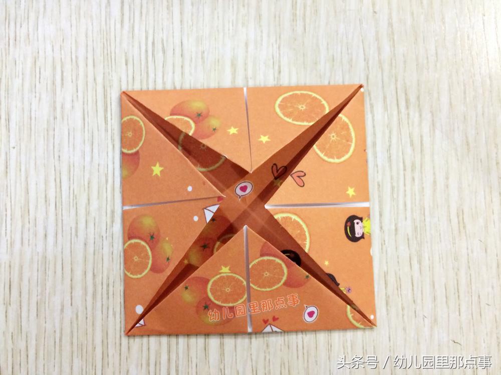 制作剪纸红灯笼的折纸步骤,亲子手工折纸灯笼