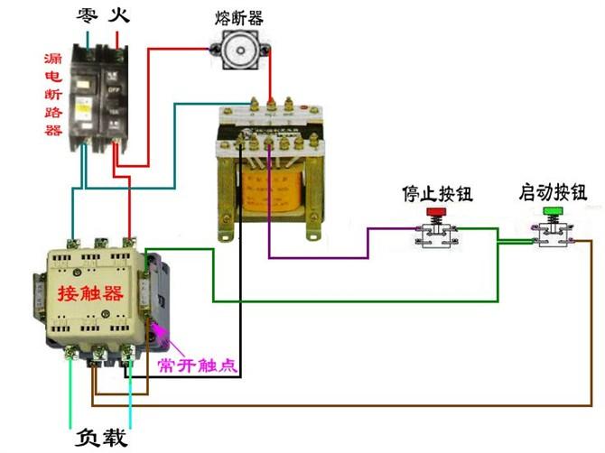 断路器线圈与电表接线图,三相四线制电表和断路器接线图