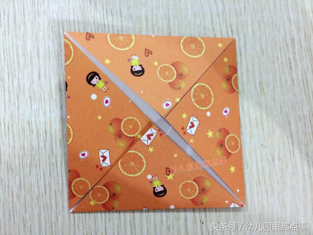 制作剪纸红灯笼的折纸步骤,亲子手工折纸灯笼