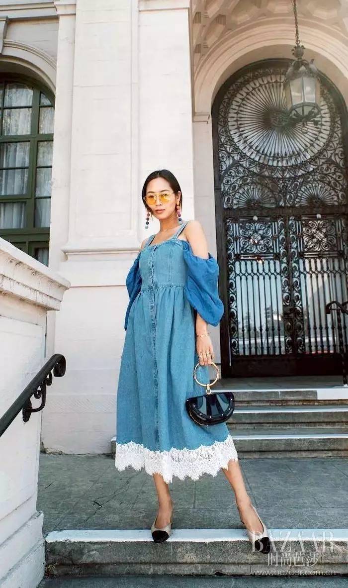 你穿一字肩膀子大？周冬雨她们的吊带款就能这么瘦，到底怎回事？