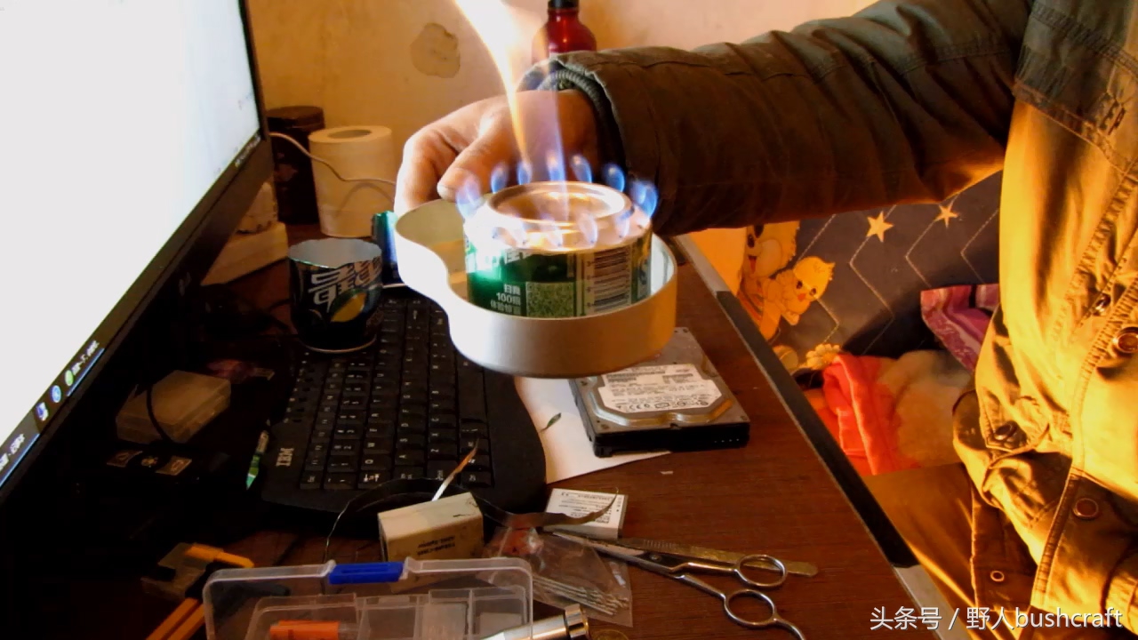 易拉罐增压酒精炉制作,易拉罐制作酒精炉的方法