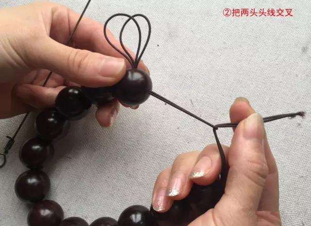 108佛念珠收尾打结教程,菩提念珠108颗怎么打结
