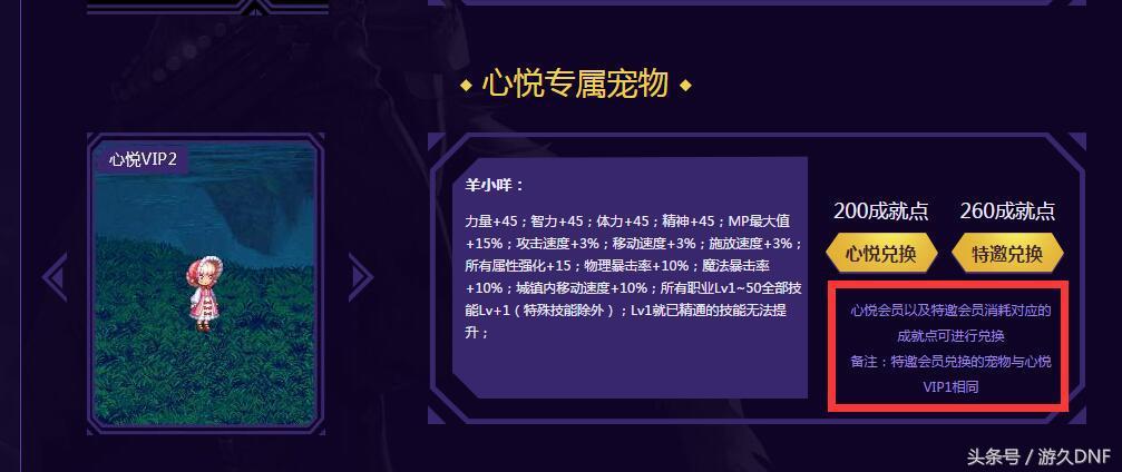 dnf心悦会员兑换的宠物在哪兑换,dnf心悦3的光环特邀会员能用么