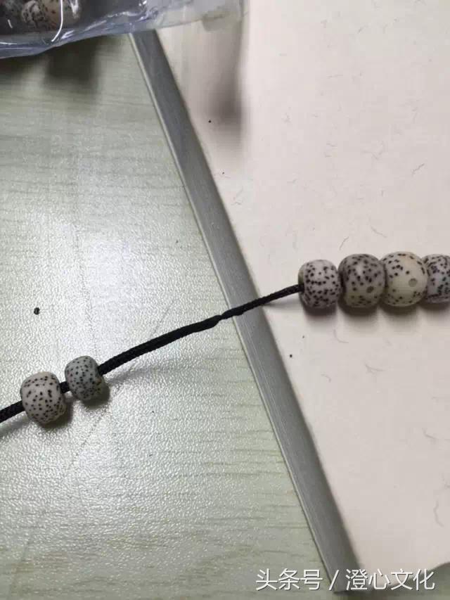 佛珠手串换绳教程,文玩佛珠108颗怎么盘