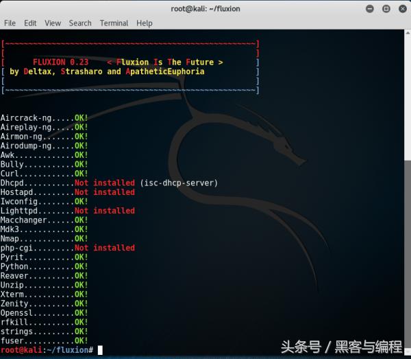 利用黑客工具fluxion自动化破解WIFI密码