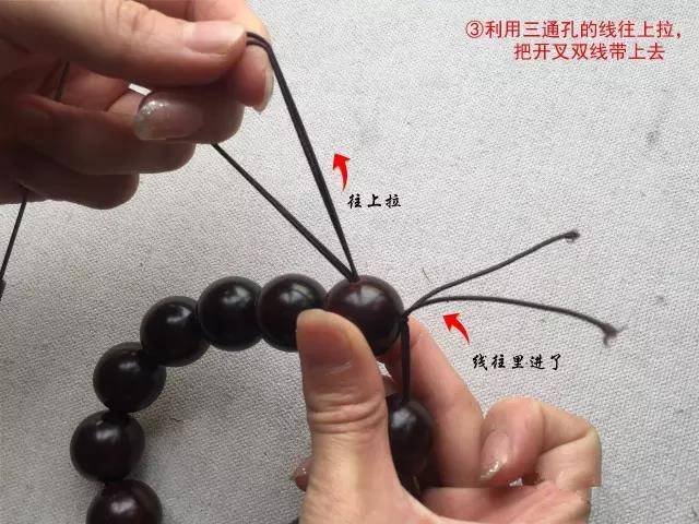 108佛念珠收尾打结教程,菩提念珠108颗怎么打结