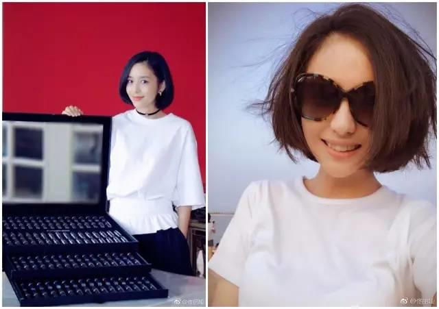 谭松韵小圆脸图,圆脸的谭松韵迷人的短发梨花头