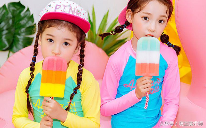 夏天必备的高颜值泳衣儿童,美人鱼儿童泳衣女孩网红时尚款