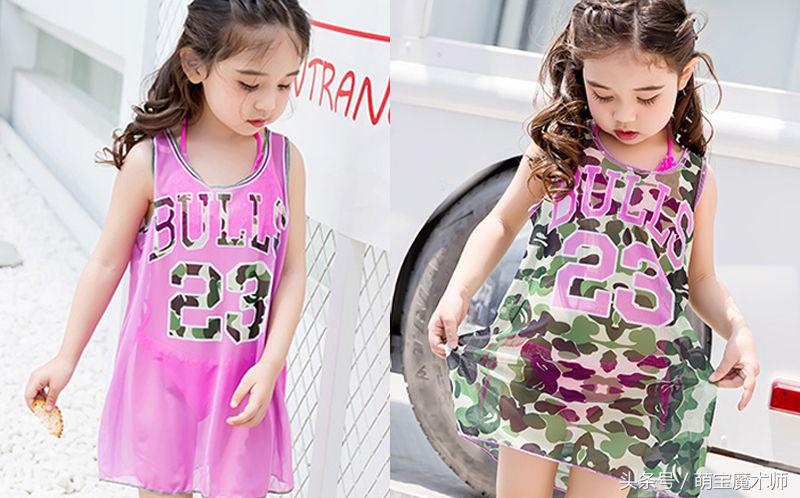 夏天必备的高颜值泳衣儿童,美人鱼儿童泳衣女孩网红时尚款