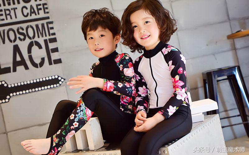 夏天必备的高颜值泳衣儿童,美人鱼儿童泳衣女孩网红时尚款