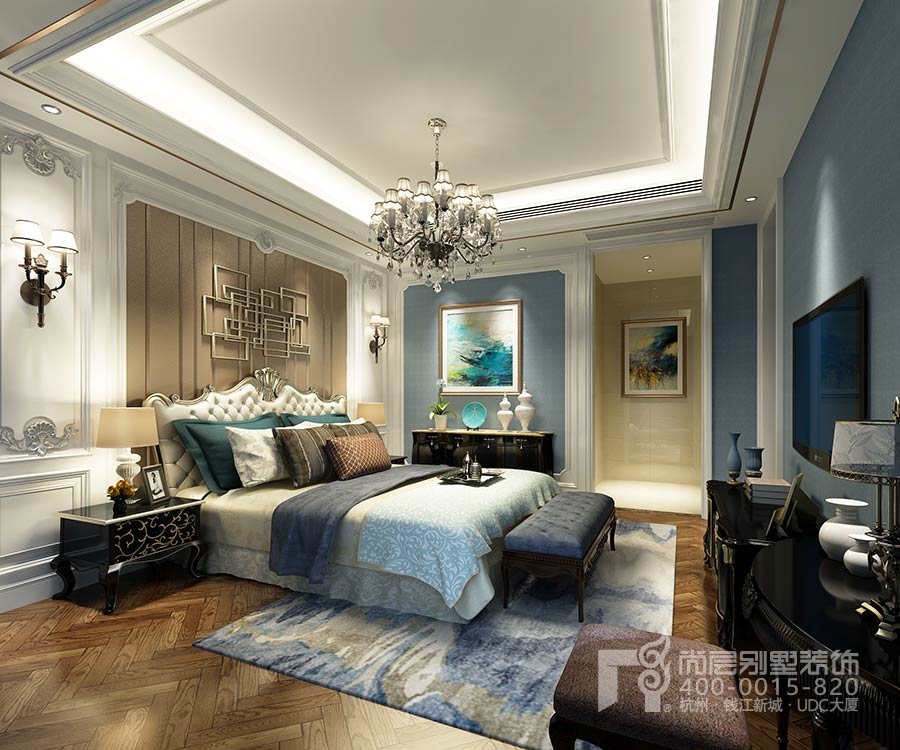 别墅三层卧室吊顶设计,不吊顶卧室效果图现代简约2019