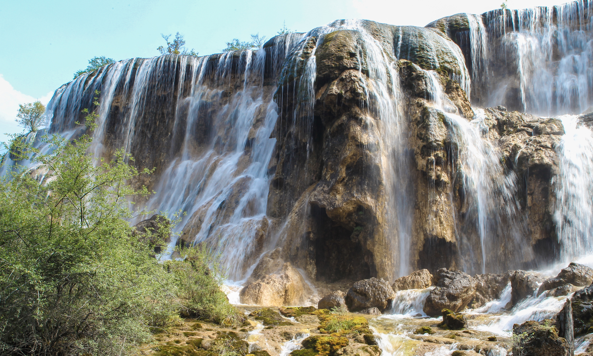 地震前的九寨沟美景,航拍地震前九寨沟所有景点