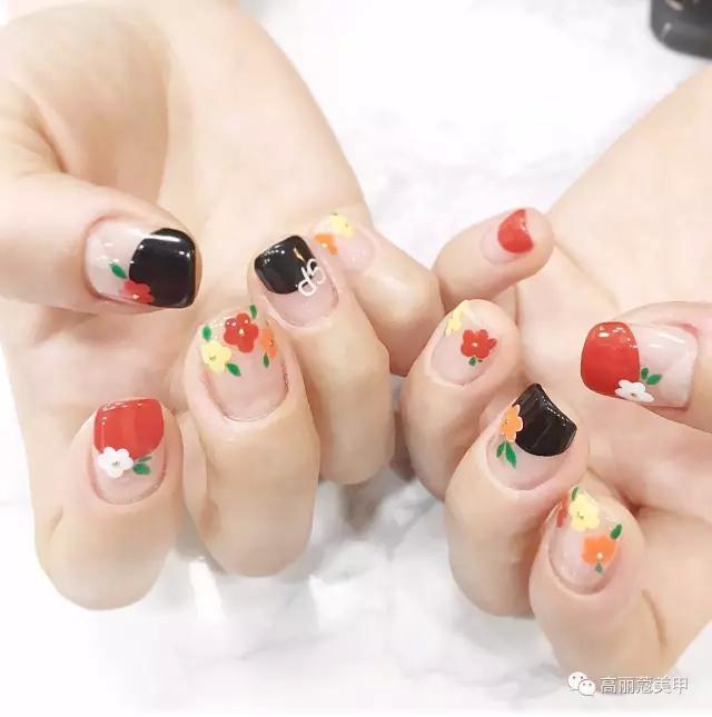 美甲推荐款式仙女,美甲推荐小花