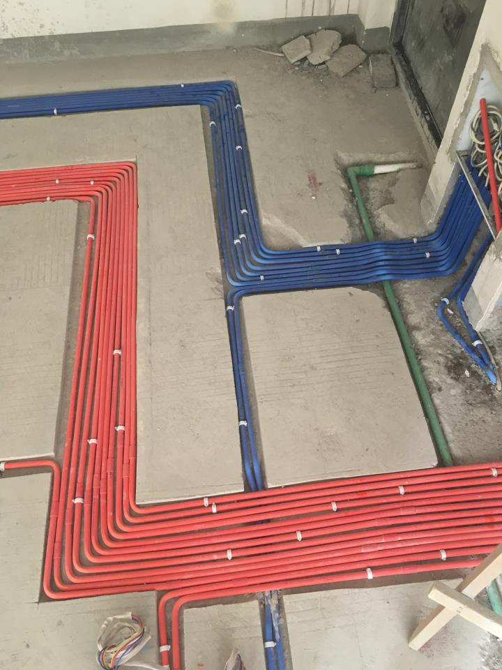 水电布线图现场,水电施工对比图