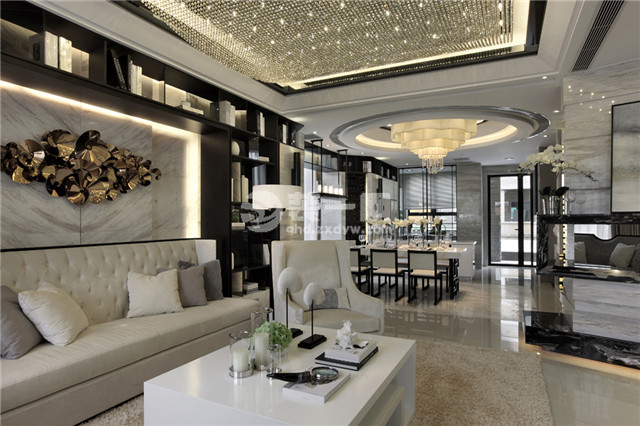 秦皇岛装修效果中铁秦皇半岛128平,金沙河畔109平方装修效果图