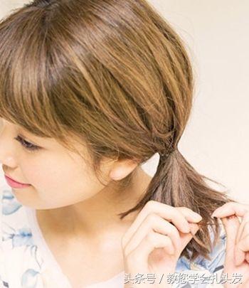 短发扎马尾好看的发型简单,短发发型怎么扎简单好看低马尾