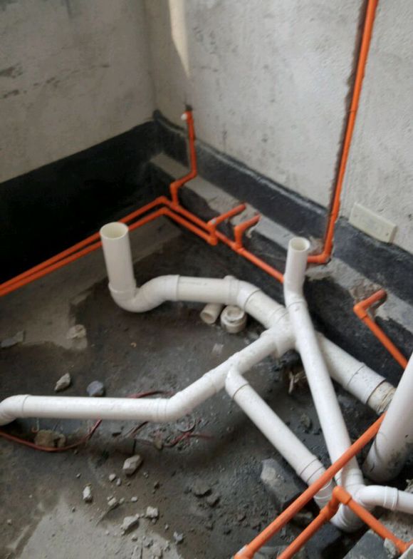 水电布线图现场,水电施工对比图