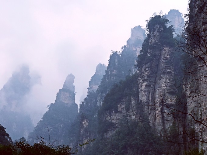 七天六晚长沙张家界吃货视角带你领略冰天雪地的张家
