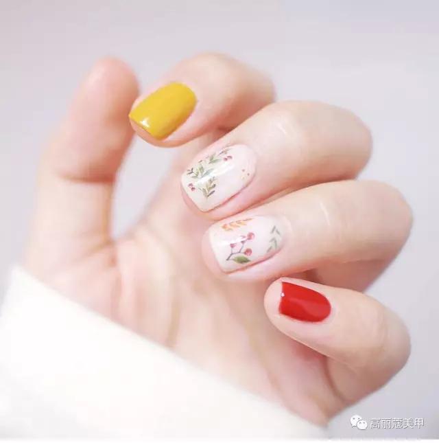 美甲推荐款式仙女,美甲推荐小花