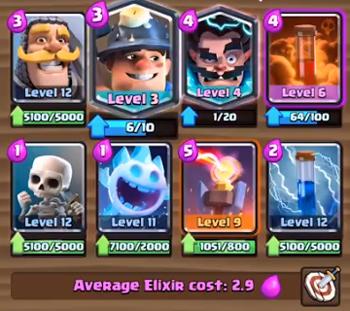 皇室战争最新的矿工卡组,皇室战争低阶矿工卡组