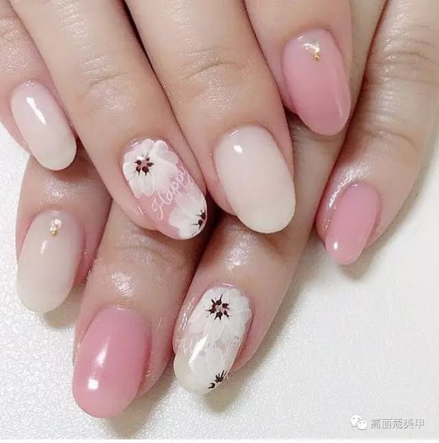 美甲推荐款式仙女,美甲推荐小花