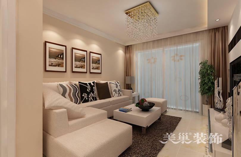 商丘蓝堡湾160平装修图,金水湾小户型三室简约风装修