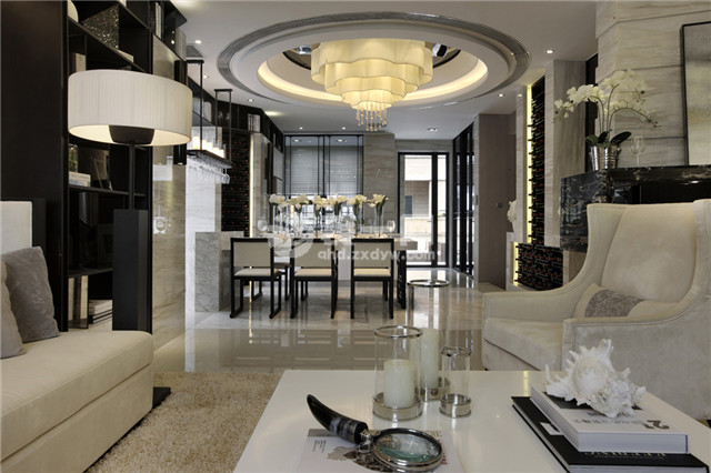 秦皇岛装修效果中铁秦皇半岛128平,金沙河畔109平方装修效果图