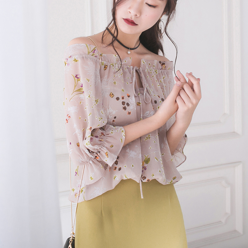 中老年气质雪纺上衣,法式气质雪纺上衣