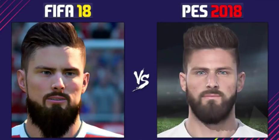 pes2018对战,实况足球2018和fifa18