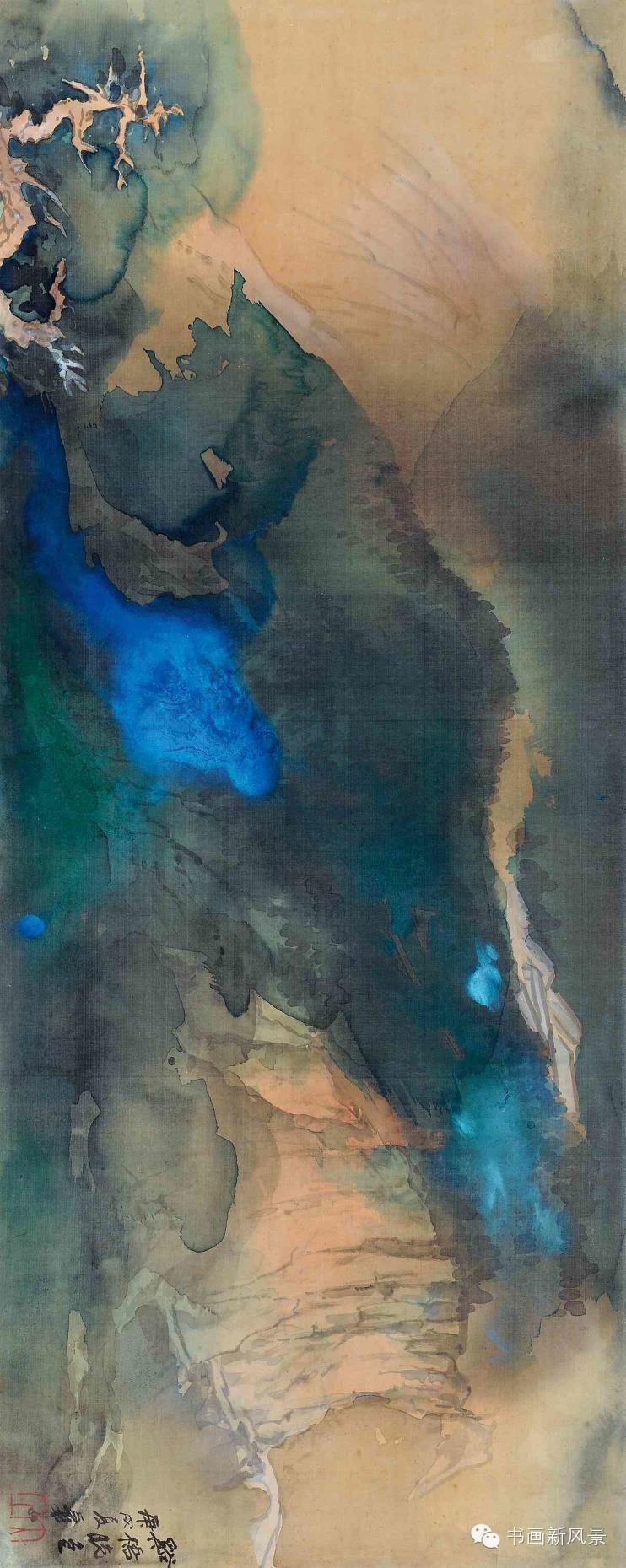 张大千最美的100幅,张大千最美的巨幅山水大荟萃