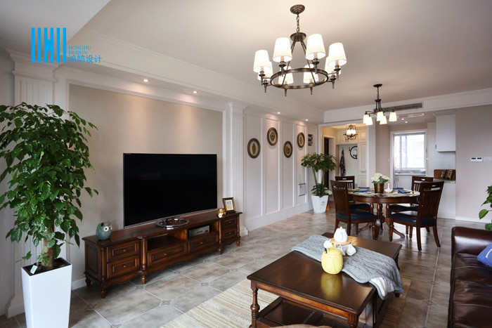 芜湖装修鸿鹄设计最新作品：◤天天天蓝◢165㎡简美