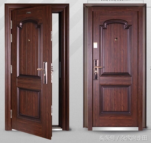 防盗门内开改外开操作过程,防盗门外开改内开演示图