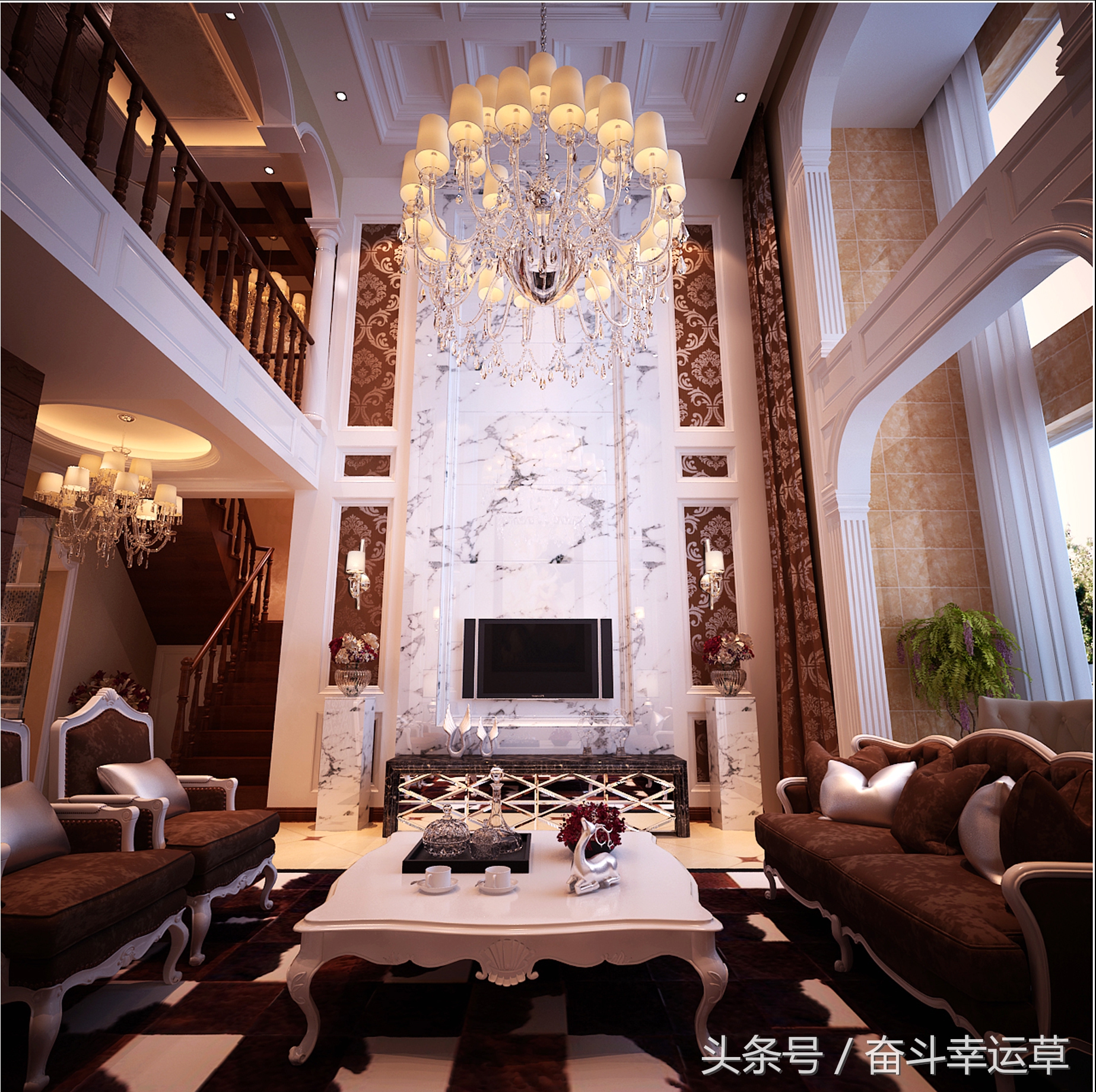 120平三层复式楼装修效果图,三层豪宅装修风格