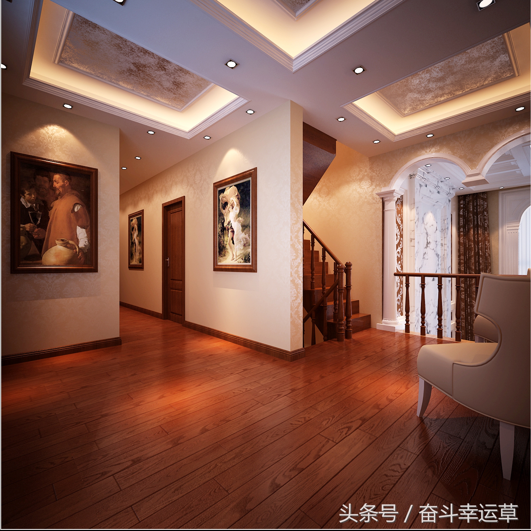 120平三层复式楼装修效果图,三层豪宅装修风格