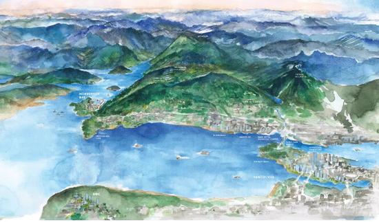 和海豚一起玩的地方,与海豚接触的地方