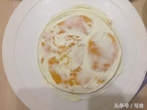 吃七彩千层蛋糕,网红七彩千层蛋糕