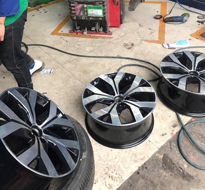 迈腾b8改装轮毂18寸多少钱,b8迈腾改装图片