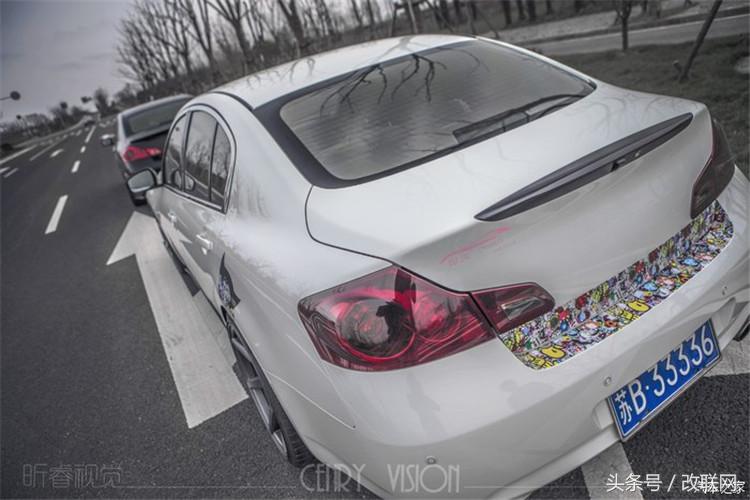 英菲尼迪g37改装外观图片,英菲尼迪g37两门改装中网