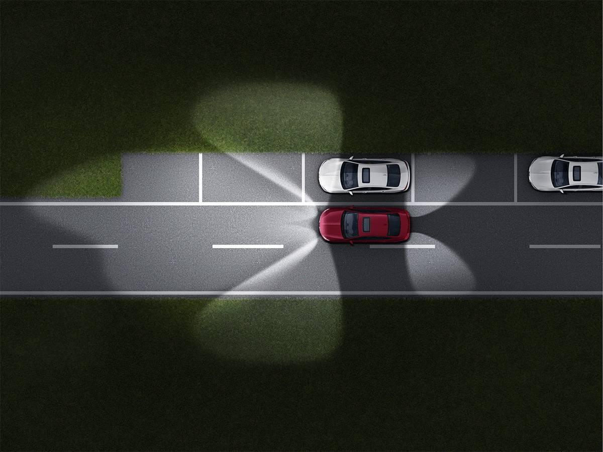 君威矩阵式大灯夜晚启动效果,新款君威大灯多少钱