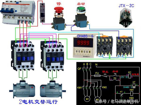 常见电动机实物接线,单相电动机接线图大全