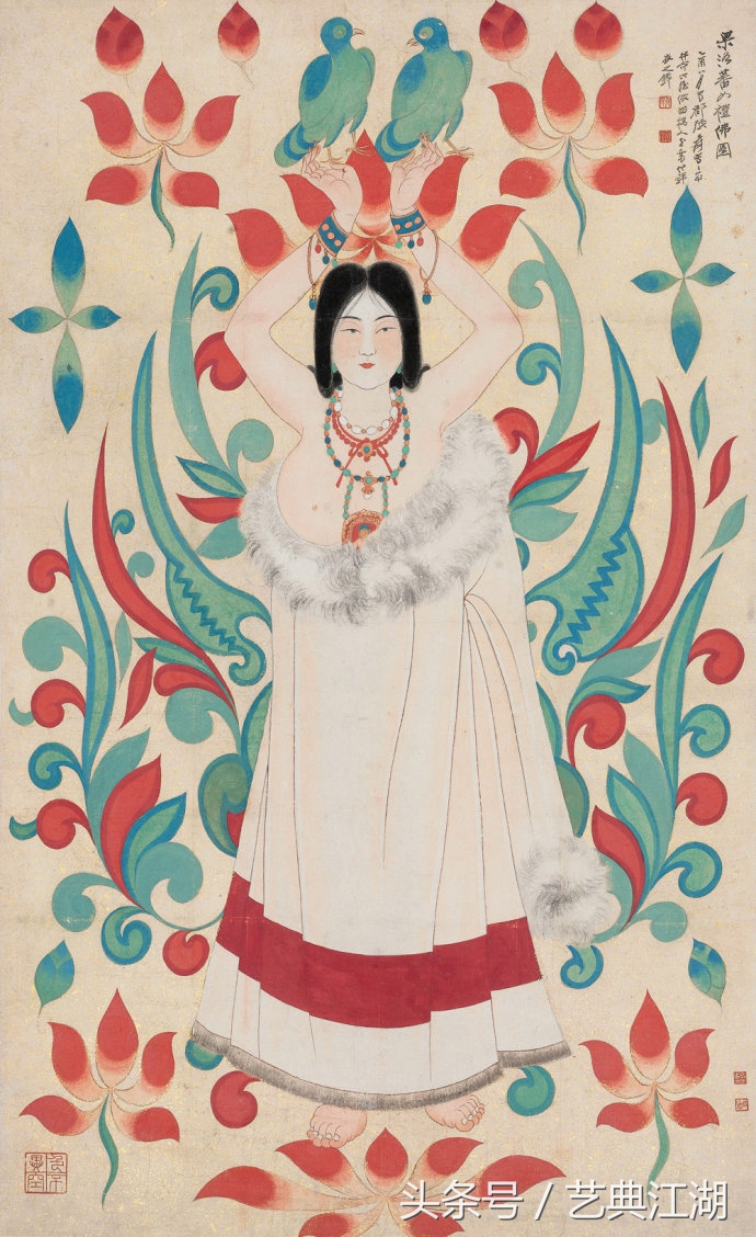 中国历代绘画大师长卷经典仕女图,国画大师的仕女图精品