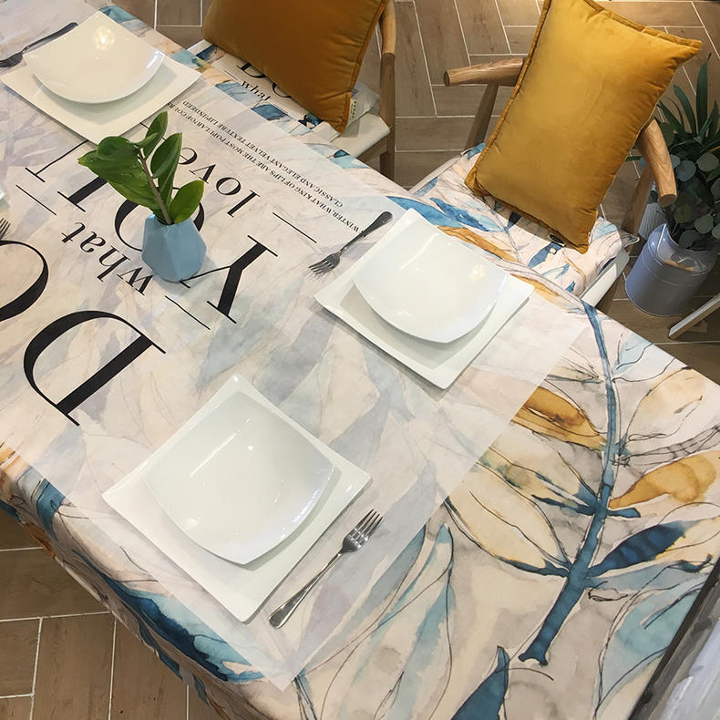 小清新餐桌桌布,餐桌桌布简单大方的