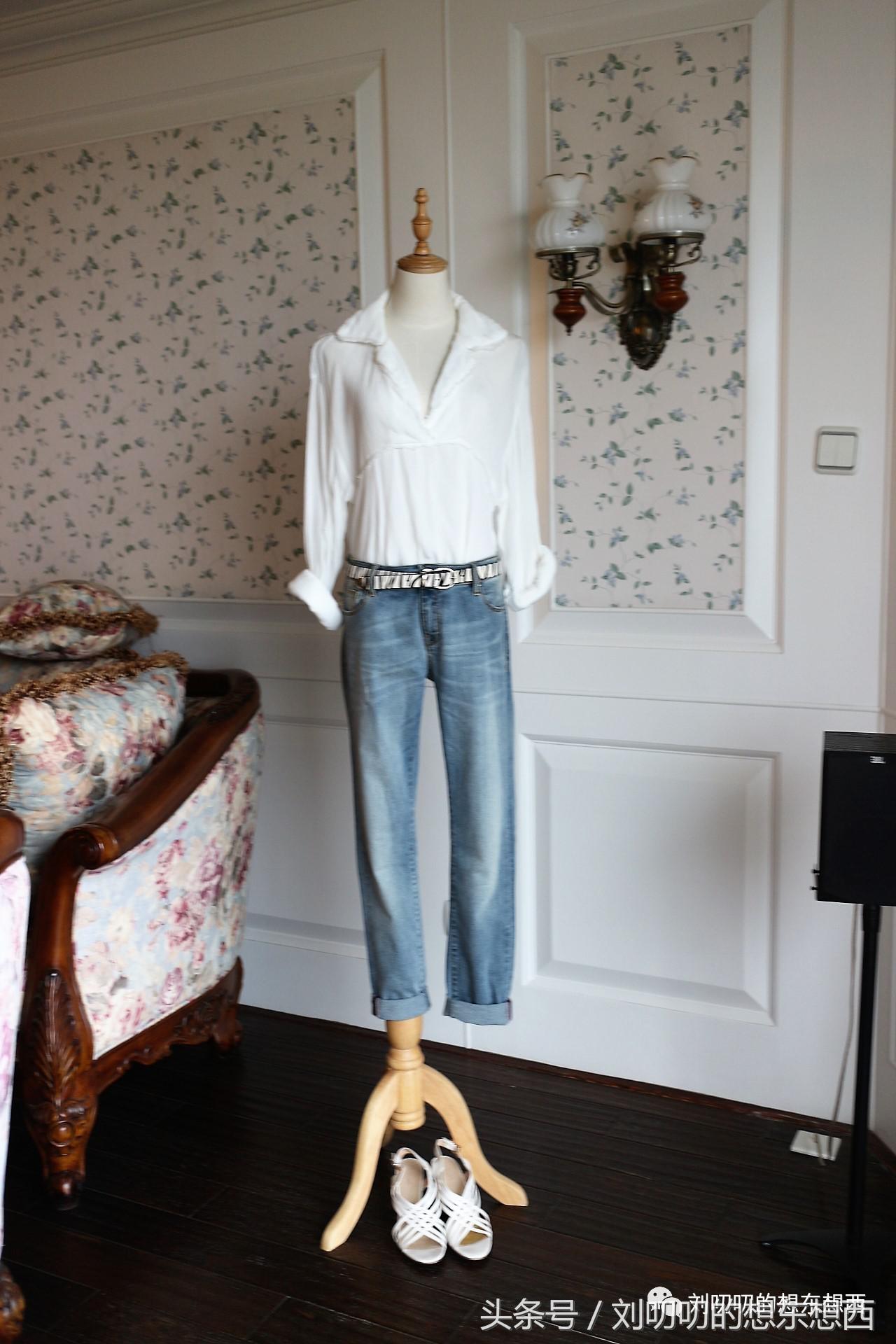 条纹时尚潮流T恤,一日look日常