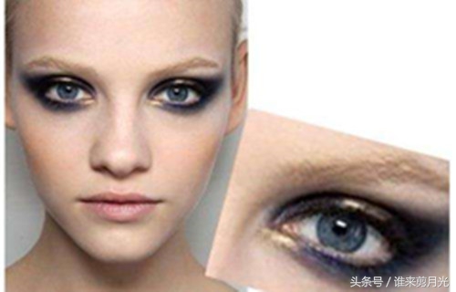 烟熏妆眼妆新手简单画法,烟熏妆眼妆画法教程