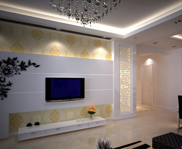 现代简约最省钱电视背景墙效果图,2022现代简约电视背景墙效果图