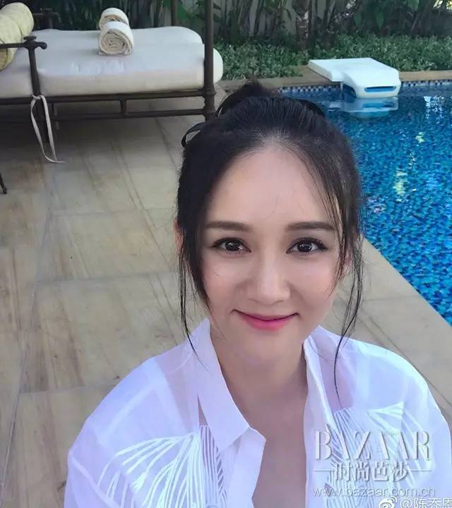 38岁陈乔恩少女感爆棚,38岁陈乔恩甜美似少女