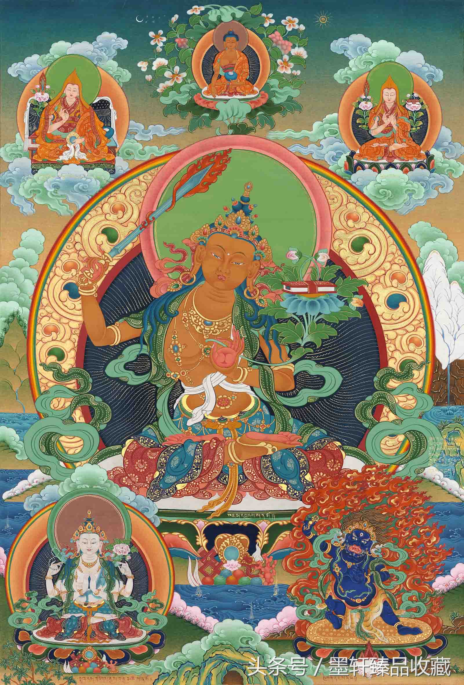 佛山唐卡国画,唐卡绘画作品欣赏图片高清