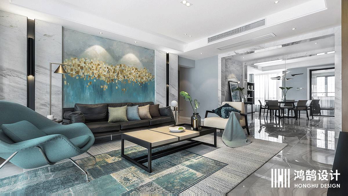 芜湖三室一厨一卫装修,鸿鹄装修效果图