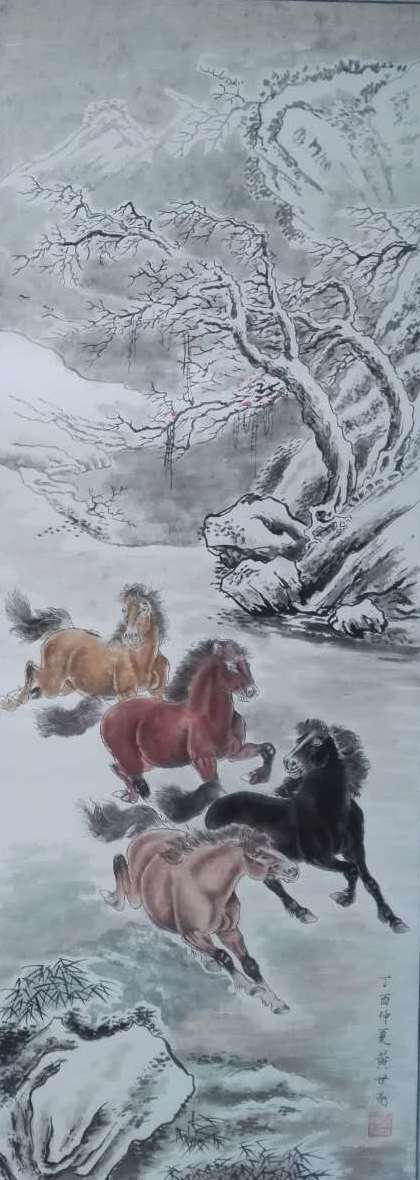 徐鲁白国画写意花鸟画作品,国画工笔花鸟画作品点评