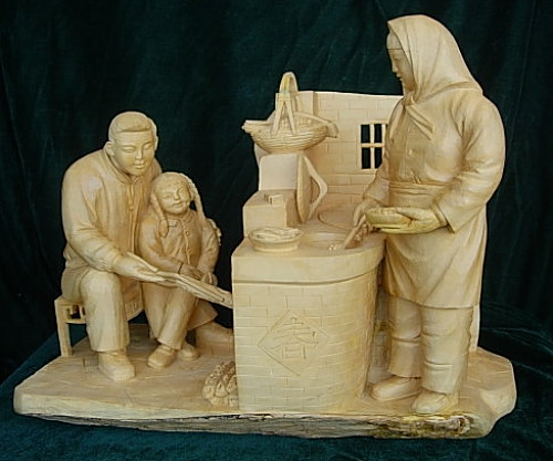 木雕技法,木雕鹤的眼睛雕刻技法